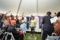 Marcia Fudge, secretary of the Department of Housing and Urban Development, announces the Choice Neighborhoods Implementation grant recipients in Birmingham, Alabama.