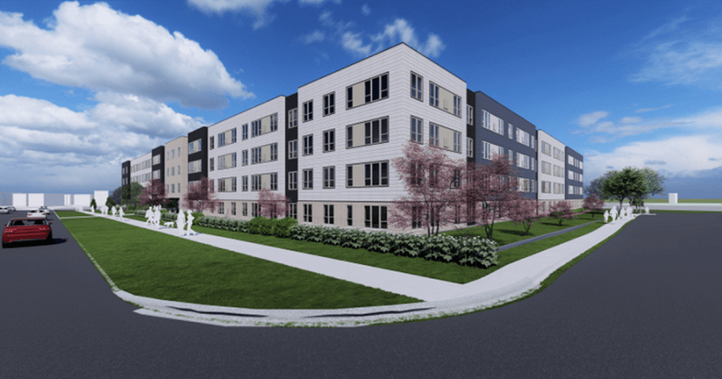The first residents at The Landing at Amber Fields are expected in early 2025.