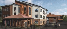 Designed by ej architecture, Rifle Apartments will be an all-electric development, reducing environmental impacts. On-site amenities will include a community room,a fitness room, storage lockers, and abundant green space that includes a playground.
