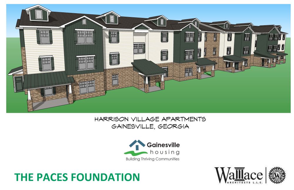 Designed by Wallace Architects, Harrison Village Phase 1 will bring affordable housing options to Gainesville, Georgia.