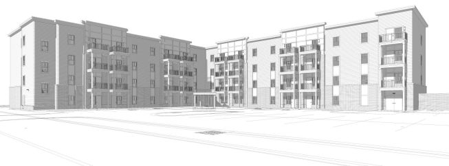 Construction on Dr. Violet T. Lewis Village is expected to take about 16 months.