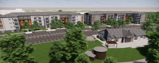 River’s Edge is a 228-unit affordable housing property being developed by Standard Communities and River Caddis Communities in Kalamazoo, Michigan.