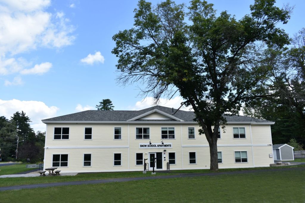 Snow School Apartments brings 28 affordable homes for older adults to Fryeburg, Maine.