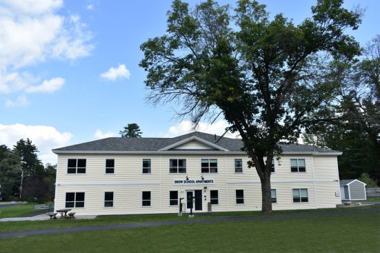 Snow School Apartments brings 28 affordable homes for older adults to Fryeburg, Maine.