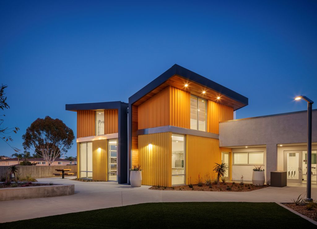 The 59-unit Puesta del Sol is developed by Community HousingWorks and designed by Studio E Architects.