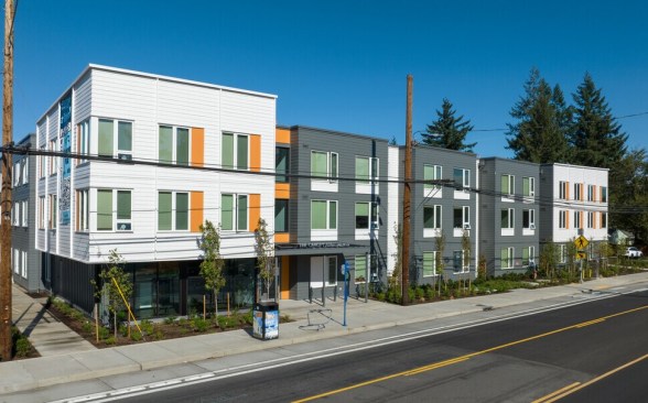 To help meet the needs of families, about half of the homes at The Canopy Apartments at Powell are three-bedroom units.