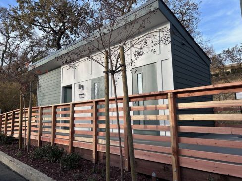 Hope Village features a case management office, a laundry room, and extra storage space for residents.