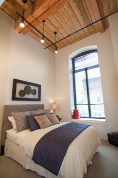The development team preserved the historic nature of the building while still creating energy-efficient living spaces.