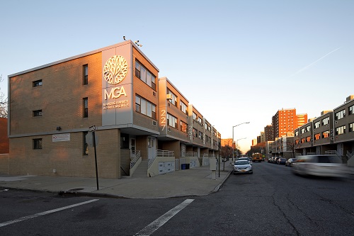 Developers utilized the federal Rental Assistance Demonstration (RAD) program, which provided 20 additional years of project-based Sec. 8 vouchers for over 85% of the units. Most of the remaining apartments serve residents with tenant-based vouchers.