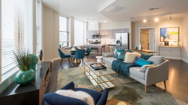 Spectra at Sibley Square features 104 market-rate and middle-income apartments, with no unit alike. Each unit is custom designed around the historic framework of the building.