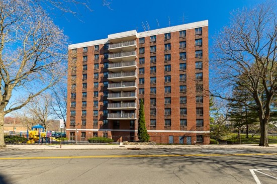 Marble Hall is a 10-story affordable rental building that offers 133 one-, two-, and three-bedroom unit homes for those earning no more than 60% of the area median income plus an employee unit.