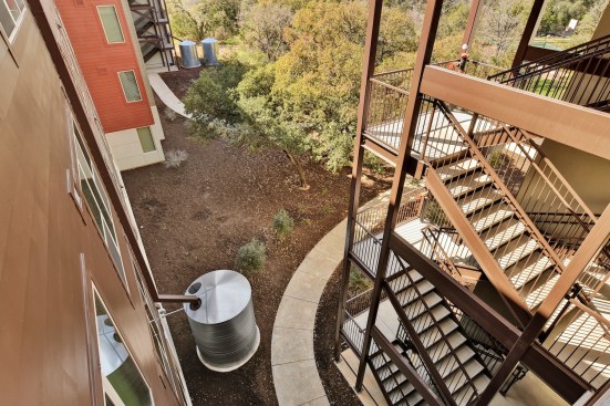 Homestead Oaks is LEED Gold certified and is the first apartment community in Austin that has installed individual solar arrays tied directly to residential units that will cut down on residents' utility costs. 