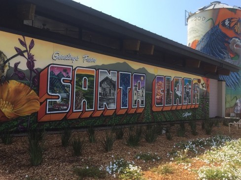 Artist Maxfield Bala has created multiple colorful murals at the Agrihood development.