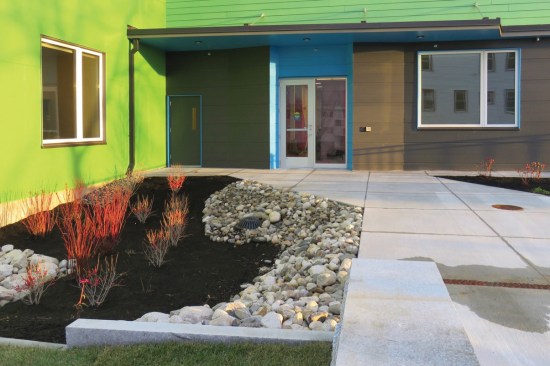 The new 45-unit Bayside Anchor Apartments gets its name because it's a stabilizing force in its Portland, Maine, community. The Portland Housing Authority’s local property management offices have relocated to the first floor of the development along with a Head Start preschool and a community policing office. 