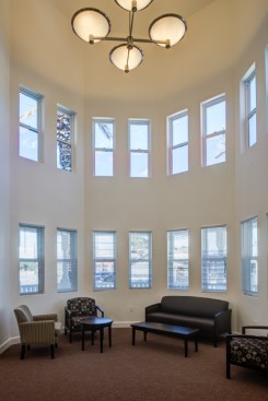 The $22.7 million development is next to Martinez's downtown. The building’s design captures the
style of the many nearby historic homes.