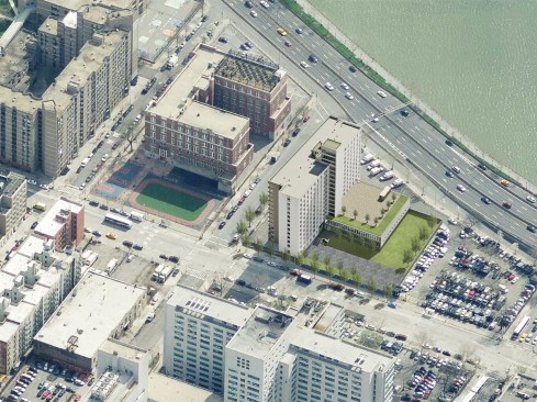 The location of the project is extremely desirable; built on the shores of the Manhattan skyline, Draper Hall has unobstructed water views of the East River. The location also is accessible to public transportation, jobs, services, and amenities. 