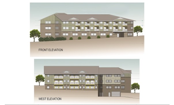 The Neighborhood Development Co. is developing Bowen Flats, a 41-unit affordable housing community in Washington, D.C.'s Ward 8. (Rendering courtesy of EDG Architects.)