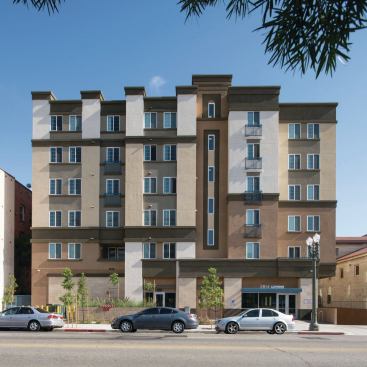 The 85-unit Caroline Severance Manor in Los Angeles brings together families and formerly homeless individuals facing a broad array of challenges in a service-enriched environment.