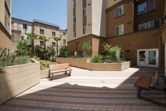 The development is located on an infill site in a densely populated area and had to overcome many challenges, including a complex land assembly. The contiguous, irregularly shaped site was created from the acquisition of five separate parcels from three different property owners