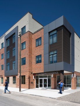 Project HOME received over 300 applications for the 30 units. In terms of affordability, 25 of the units receive Rental Assistance Demonstration project-based Sec. 8 rental subsidies and five receive Continuum of Care rental subsidies, resulting in tenant rents significantly below market rate.