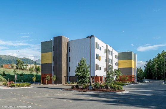 Developed by Cook Inlet Housing Authority, Caswell Court provides 34 affordable housing units for seniors earning no more than 60% and 50% of the area median income in Anchorage, Alaska. Four units are set aside for formerly homeless residents, 12 for disabled residents, and three for individuals under the Native American Housing Assistance and Self Determination Act. 