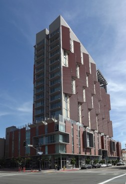 Celadon at 9th & Broadway in San Diego replaces a former parking lot with affordable housing for seniors, the adult workforce, and youths aging out of foster care as well as retail and office space.
