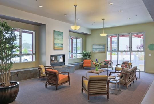 Coastside Senior Housing, with its affordable apartments, adult day health center, and senior center, is part of a larger seniors campus in Half Moon Bay, Calif.