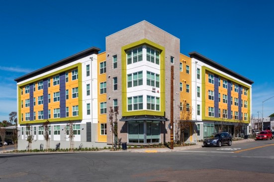 The seniors component, Victoria at COMM22, offers 70 studio, one-, and two-bedroom apartments for households earning 30% to 50% of the area median income. Thirty of the units receive Department of Housing and Urban Development Sec. 202 rental subsidies. In addition, several units are equipped with special features for people with mobility, hearing, and visual impairments.