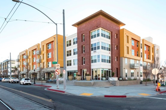 The family component, Paseo at COMM22, offers 130 one-, two-, and three-bedroom affordable homes for households earning 30% to 60% of the area median income. Seven of the units are built out for handicapped accessibility. Paseo also includes 13 units for special-needs households.