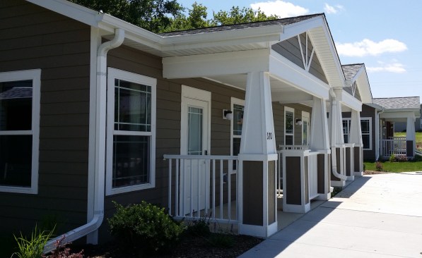 The development includes a variety of resident services, including health and nutrition classes and mentorship for young adults. 
