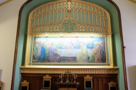 One of the development's most unique features is a chapel containing a Louis Comfort Tiffany mosaic.