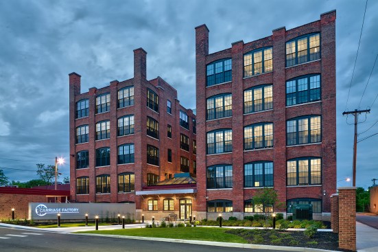 The DePaul Carriage Factory Apartments is the result of a $23 million restoration and reuse plan on the former Cunningham Carriage Factory in Rochester, N.Y.