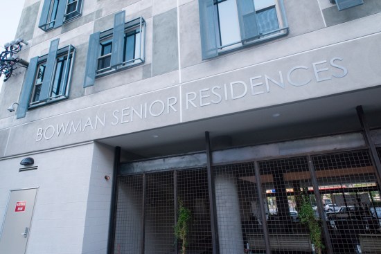 Bowman Senior Residences includes 48 one-bedroom units, with 28 serving residents earning between 50% and 60% of the area median income. The remaining units have project-based rental assistance, with residents paying rents at 30% of their income.