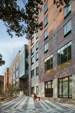 The afforable housing component, the Yomo Toro Apartments, serve households that earn up to 60% of the area median income, or approximately $50,000 for a family of four.
