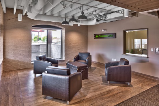 The development provides a mix of 56 one-, two-, and three-bedroom energy-efficient apartments, including six accessible to residents with mobility impairment and two accessible to residents with audio/visual impairment. Energy Star heating and cooling equipment, appliances, and light fixtures; water-conserving plumbing fixtures; and daylight sensors on all exterior lighting were added. In addition, low- or no-VOC paints, primers, adhesives, and sealants were used, and an active radon mitigation system installed. 