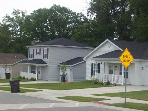 The two-, three-, and four-bedroom homes provide housing options for families earning no more than 30%, 50%, and 60% of the area median income. Fourteen homes have project-based Sec.8 vouchers. 
