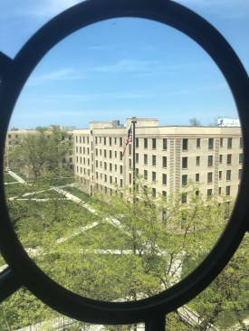 The entire main apartment building was retained, as well as the circa 1905 three-flat buildings at the northeast corner of the block. While the interior of the main building was reconfigured to connect the 29 separate walk-ups with elevators and corridors, the three-flat interiors were retained and restored. 