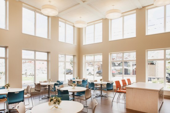 Hillcrest Residences offers a wealth of amenities for residents, including a community room, a sun room, a computer room and library, a fitness room, a beauty salon, and a handicap-accessible community garden.