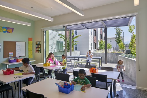 All Onizuka Crossing residents have access to on-site programs and services that are coordinated and managed by MidPen Resident Corp. as well as delivered by a network of local partners. This includes an after-school program.