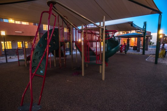 Madison Heights also includes a playground, two ramadas, a walking path, picnic tables and grills, a basketball court, a tetherball station, a splash pad, a community garden, and six outdoor exercise stations along a walking path.