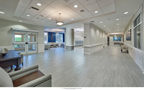 The $16.9 million project features 61 affordable homes for seniors plus ground-floor space for a health clinic that will serve residents and others living in the neighborhood.