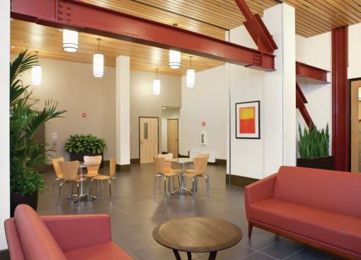 The nonprofit developer teams with Lifelong Medical Care to provide on-site supportive services for the residents at The Savoy. Lifelong's program provides health and social services to help the residents achieve housing stability.