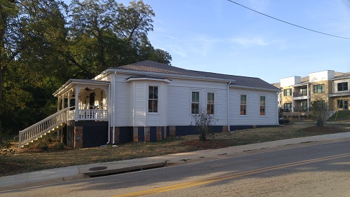 The John T. Turnell historic home has been rehabilitated into a community building and leasing office.