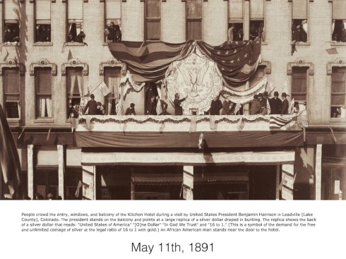 The Tabor Grand Hotel opened in 1885, with many famous guests staying at or visiting the prestigious destination over the years. One such guest was President Benjamin Harrison in 1891.