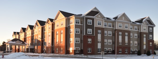 The Sanctuary at Brooklyn Center in Brooklyn Center, Minn., by SCA Properties and EverGreen Real Estate Development Corp. 