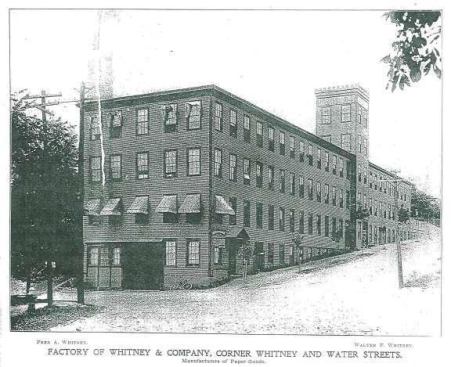 The building was built in 1893 for Whitney and Co. and served as a box factory.
