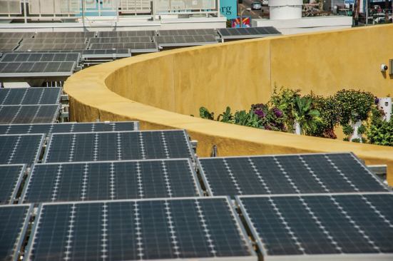 The rooftop photovoltaic array provides approximately 19,000 kWh of electricity annually.