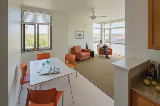 The project is the first multifamily building in California to be recognized as Energy Star rated by the EPA. It is also LEED-Platinum.