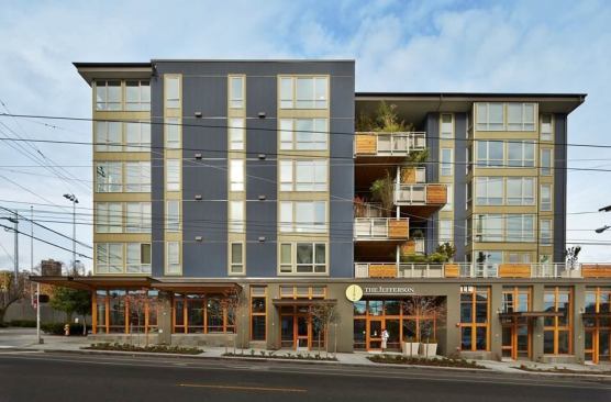 The Jefferson replaces a vacant lot that had been the site of drug dealing and shootings.