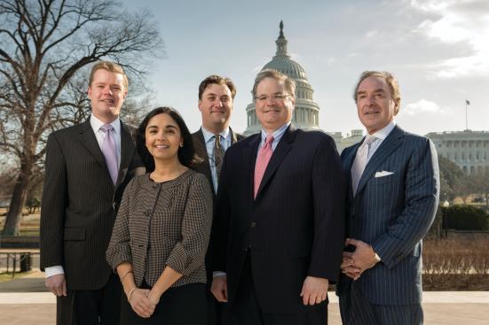 The Affordable Rental Housing A.C.T.I.O.N. Campaign is working hard to further the industry’s advocacy efforts. Stakeholders involved in the coalition include (from left) J.P. Delmore, federal legislative director at the National Association of Home Builders; Gira Bose, senior legislative and policy associate at the National Council of State Housing Agencies; Peter Lawrence, senior director of public policy and government affairs at Enterprise Community Partners; David Gasson, executive director of the Housing Advisory Group (HAG) and vice president of Boston Capital; and Jack Manning, president and CEO of Boston Capital and one of the founders of HAG.